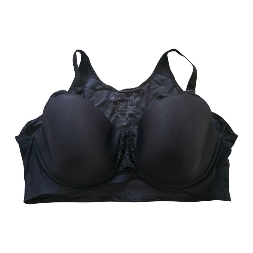 Ultimate Shapeez Tankee Short Bra Shapeware Women Large B for Back Fat